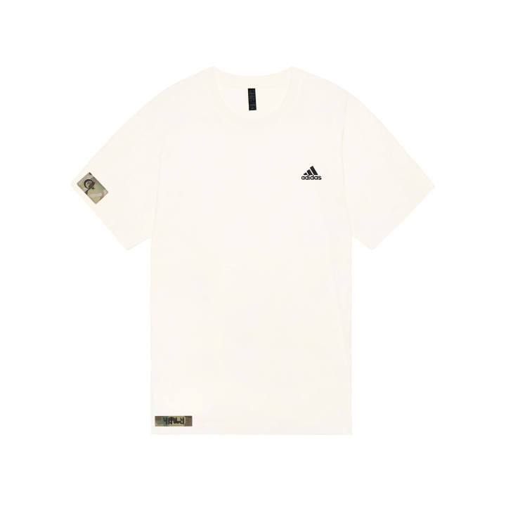 Adidas Adidas MUST HAVES T Shirts Unisex Ecru Crew Neck Moderate