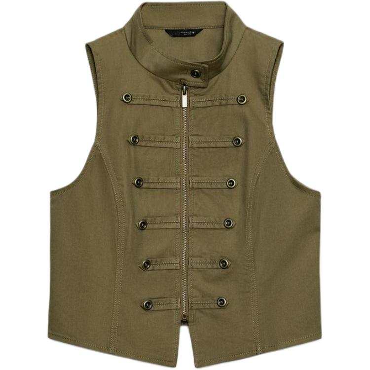 ZARA Tank Tops Women's Khaki Other