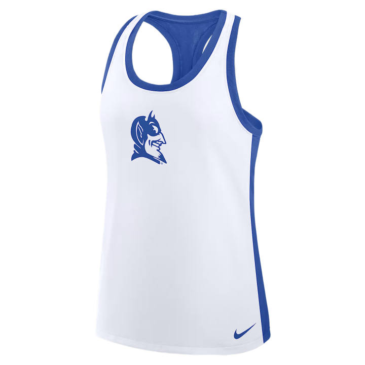 Nike Nike Dri Fit College Tank Tops Women's White/Royal Crew Neck Other