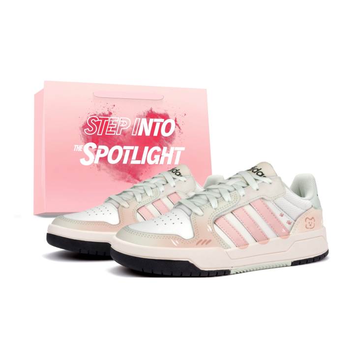 Adidas Adidas ENTRAP Skateboard Shoes Women's Low Top Pink/White
