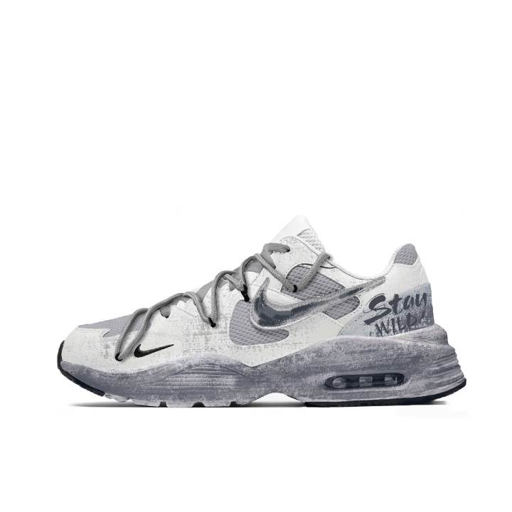 Nike Nike Air Max Fusion Running Shoes Unisex Low Top White Gray Gradient Colorway