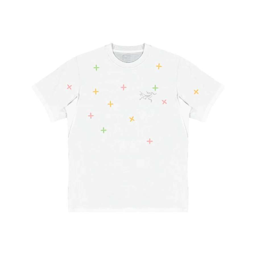 Arcteryx KRAGG T Shirts Unisex White Crew Neck Moderate