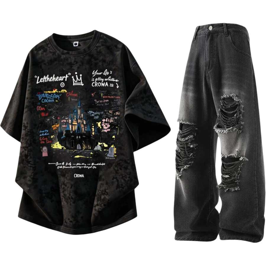 GWAF Casual Sportswear Unisex Crew Neck Moderate
