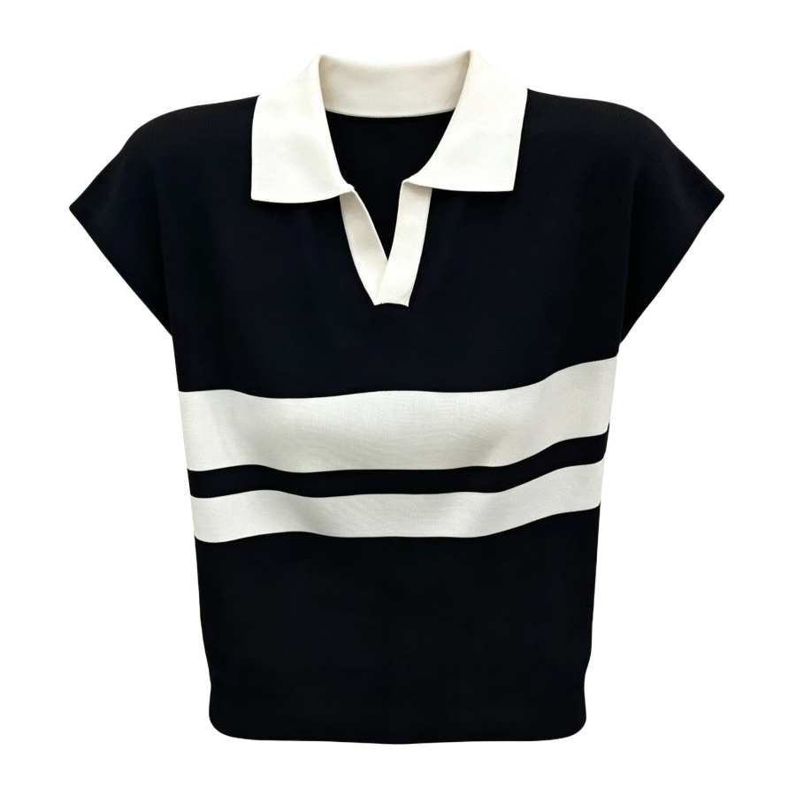 Sugarfunk Polo Shirts Women's Polo Collar Thin Straight Fit