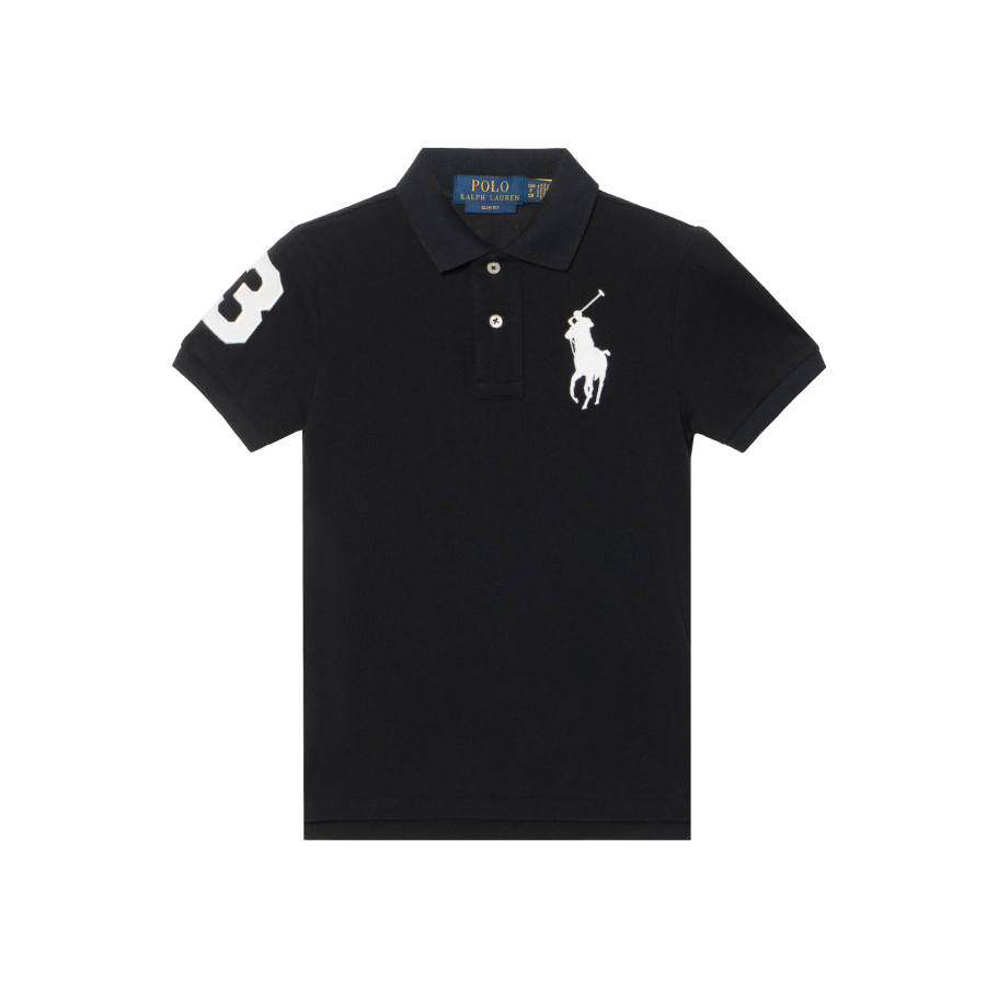 Polo Ralph Lauren Polo Shirt Slim Fit Black Kids'
