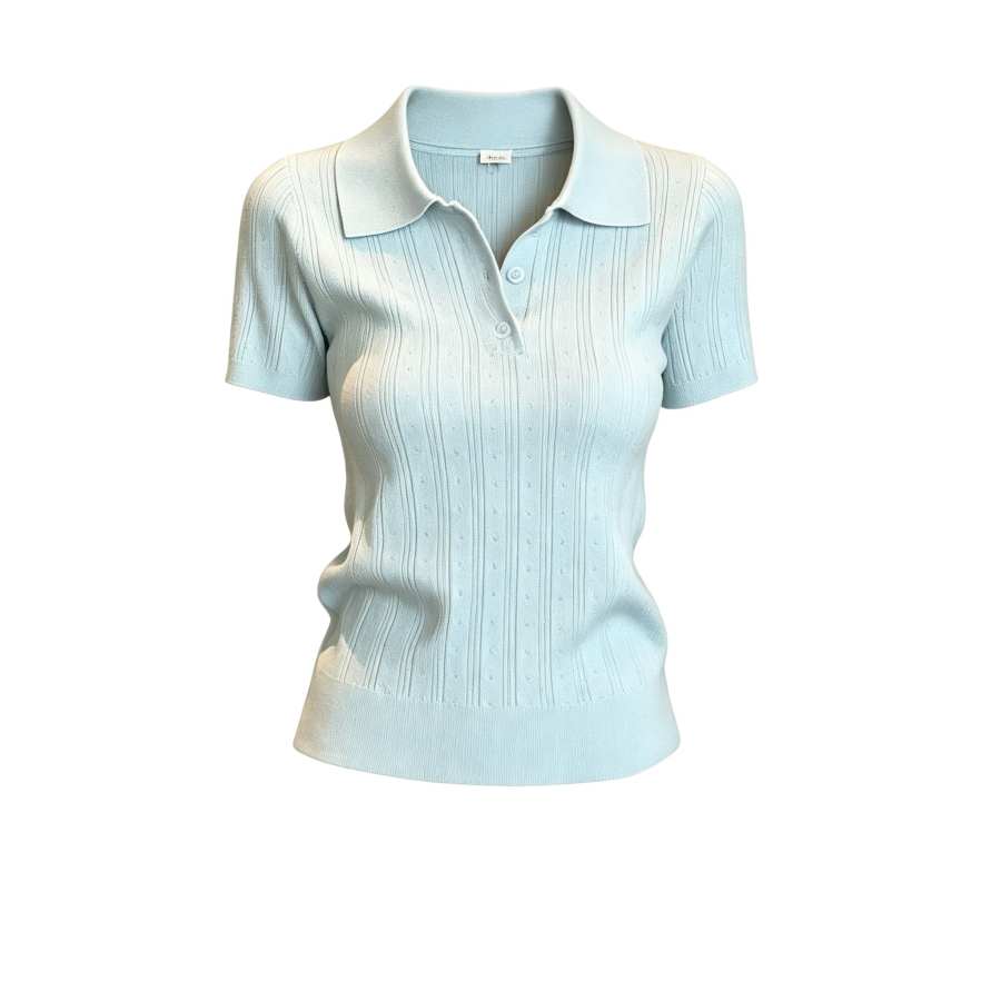 Sugarfunk Polo Shirts Women's Polo Collar Thin Nipped In Waist