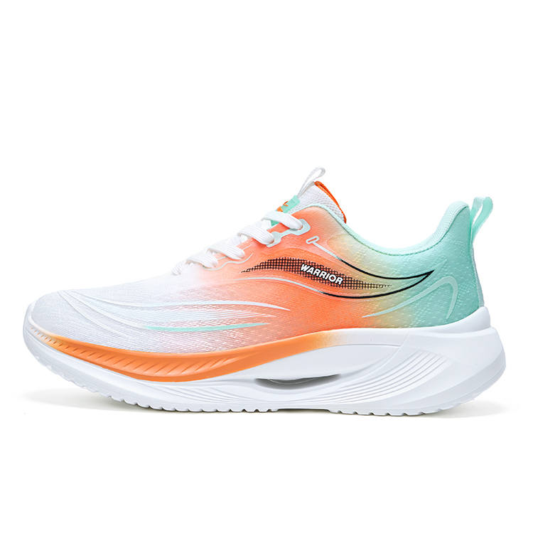 WARRIOR WARRIOR Running Shoes Men's Low Top White Orange Light Blue Gray