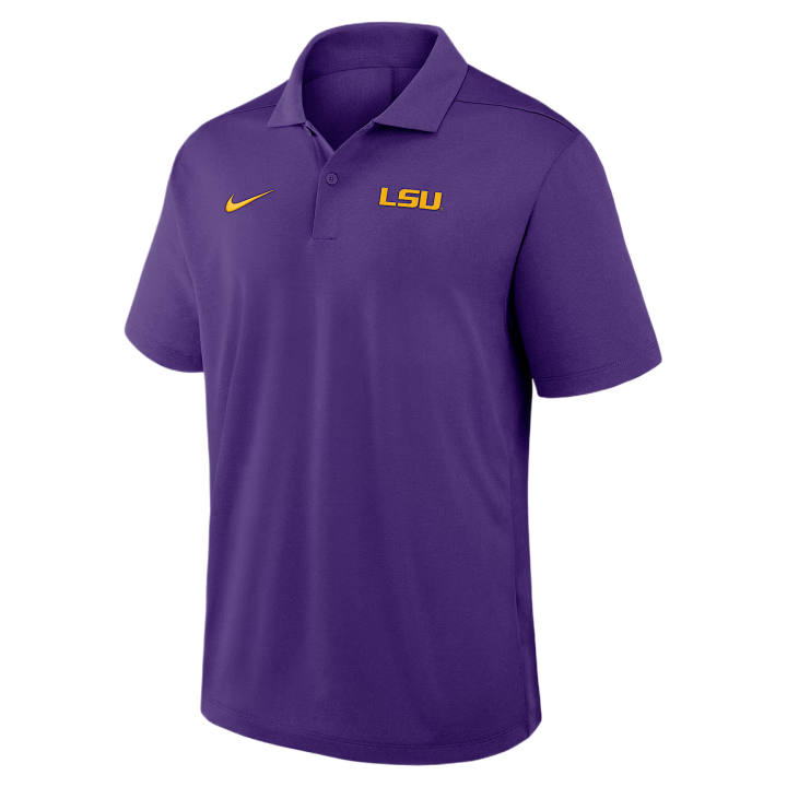Nike Nike Dri Fit College Polo Shirts Men's Purple Polo Collar Moderate