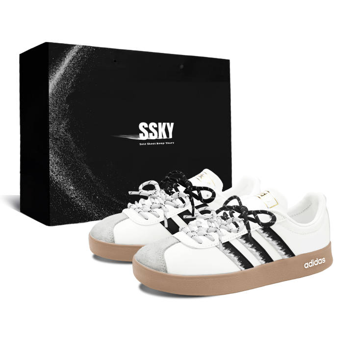 Adidas Adidas VL COURT 2.0 German Army Trainers Unisex Low Top White/Black