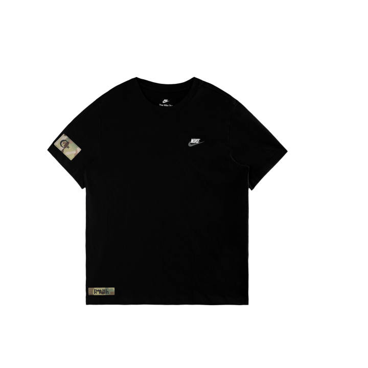 Nike Nike Sportswear T Shirts Men's Black/White/Dark Gray Crew Neck Moderate