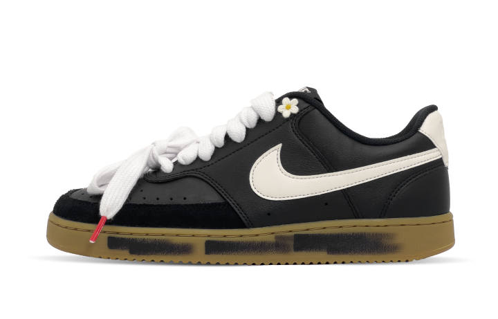 Nike Nike Court Vision Low Skateboard Shoes Men's Low Top Black/White/Brown