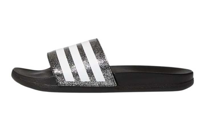 Adidas Adidas Abrasion Resistant Kids' Home Slippers Black White