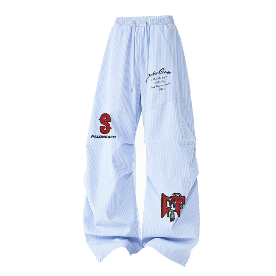 PAL ONGACO Casual Pants Unisex Moderate Wide Leg Pants