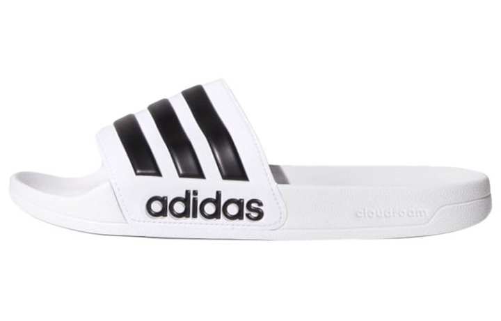 Adidas Adidas ADILETTE SHOWER Breathable Slide Slippers Unisex White Black