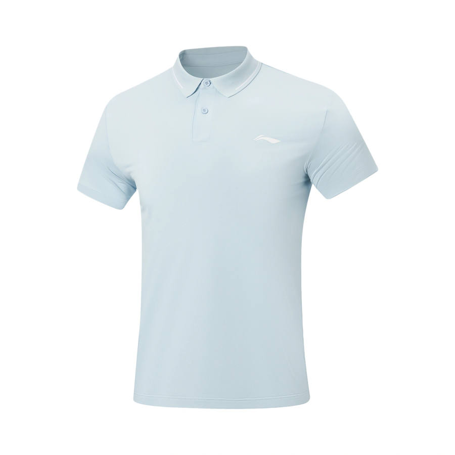 Li-Ning Li Ning Fitness Series Polo Shirts Men's First Frost Blue Polo Collar Moderate