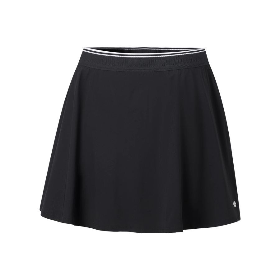 Li-Ning Li Ning Fitness Series Casual Short Skirts Women's Black Moderate Short Skirt Pleated Skirt