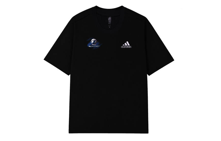 Adidas Adidas MUST HAVES T Shirts Unisex Black Crew Neck Moderate Straight Fit