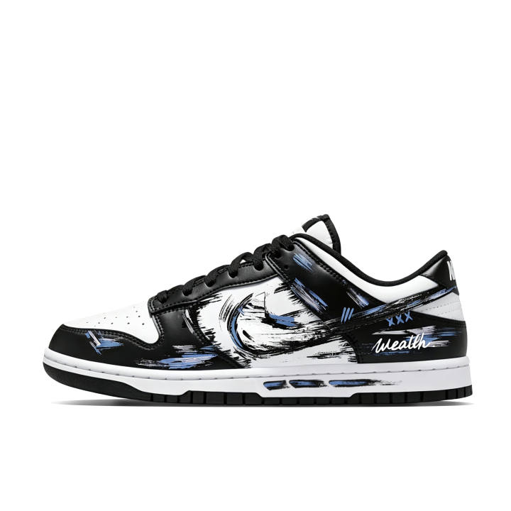 Nike Nike Dunk Skateboard Shoes Unisex Low Top Blue/White/Black