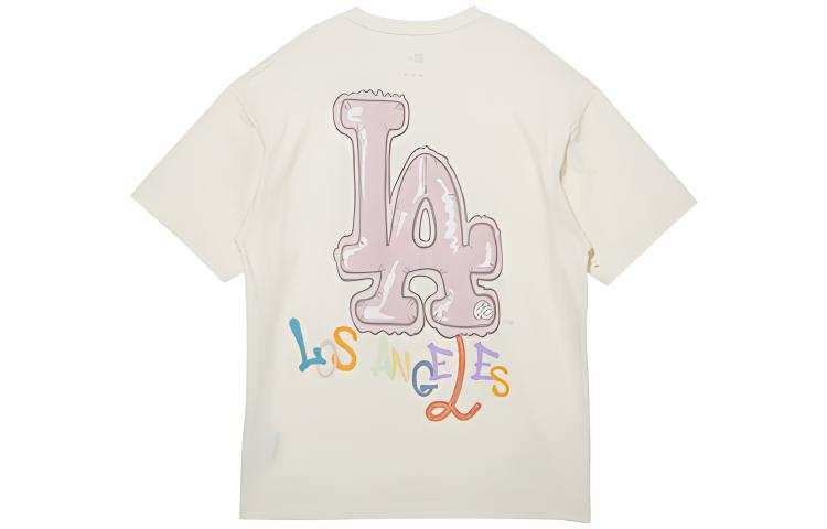New Era T Shirt Couple, Trendy And Versatile Unisex Ivory White