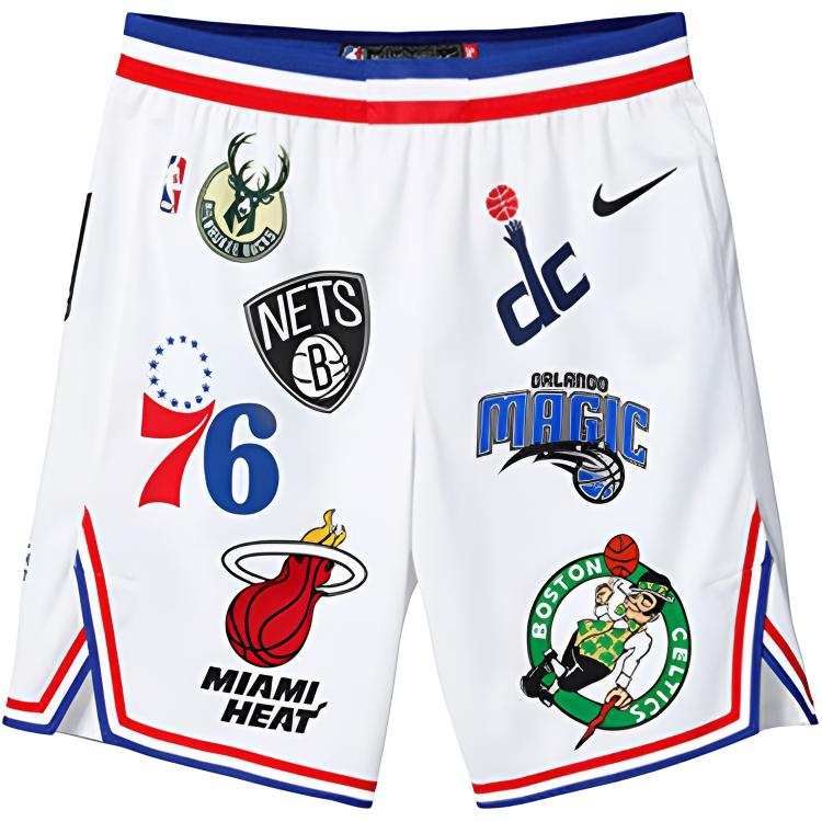 Supreme Supreme x Nike NBA Teams Authentic Short Black Basketball Shorts Unisex White