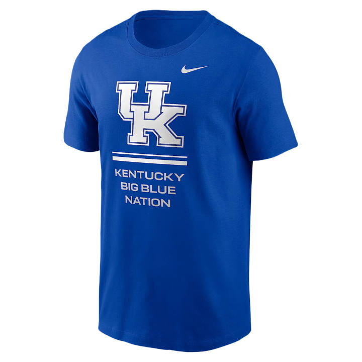 Nike Nike Dri Fit College T Shirts Men's Royal Gaming Crew Neck