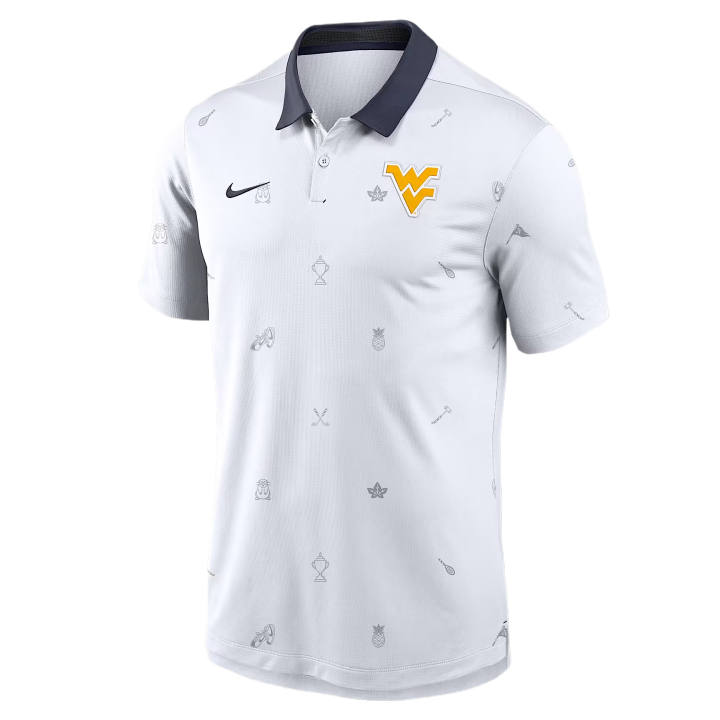 Nike Nike Dri Fit College Polo Shirts Men's White Polo Collar Moderate Other