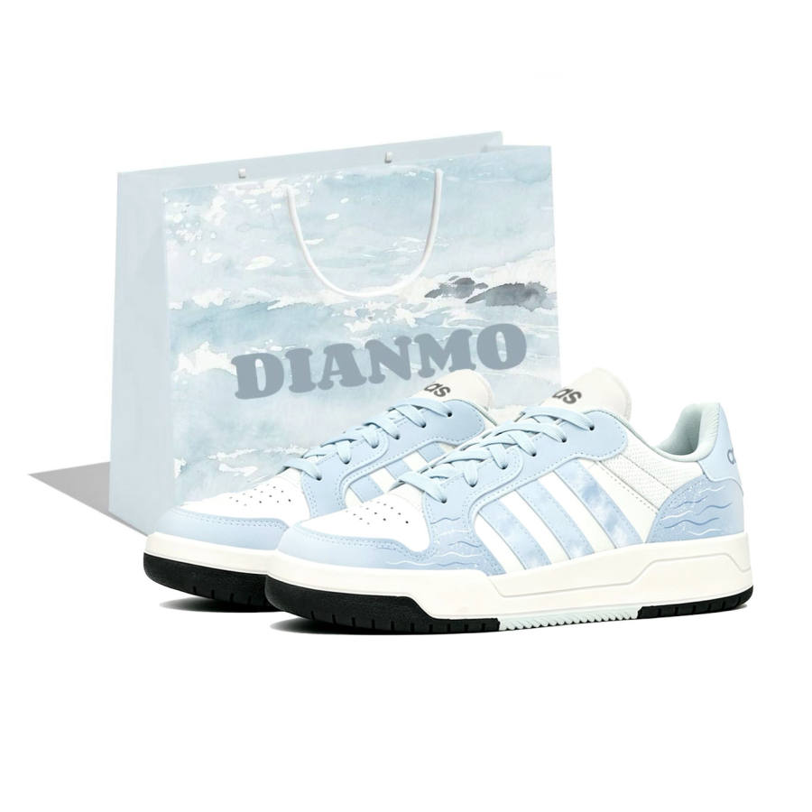 Adidas Adidas ENTRAP Skateboard Shoes Unisex Low Top Black/White/Blue