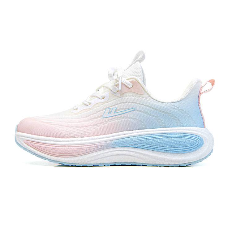 WARRIOR Running Shoes Women's Low Top White Blue Pink