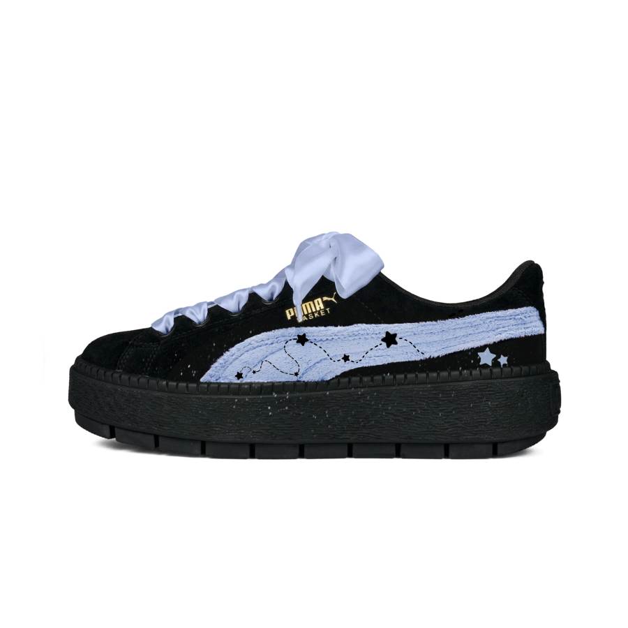 PUMA Platform Trace Skateboard Shoes Women's Low Top Pink