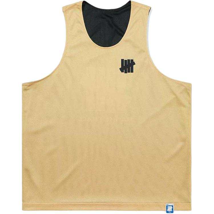 UNDEFEATED Tank Tops Unisex Black Crew Neck Thin Straight Fit