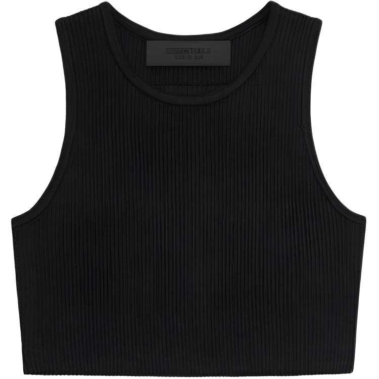 Fear Of God Essentials 2024 Summer Collection SS24 Tank Top Women's Dark Wood Black/Black