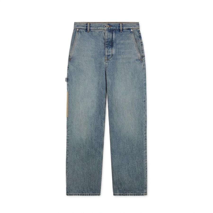 LOEWE LOEWE Jeans Men's Blue Moderate Straight Fit Pants