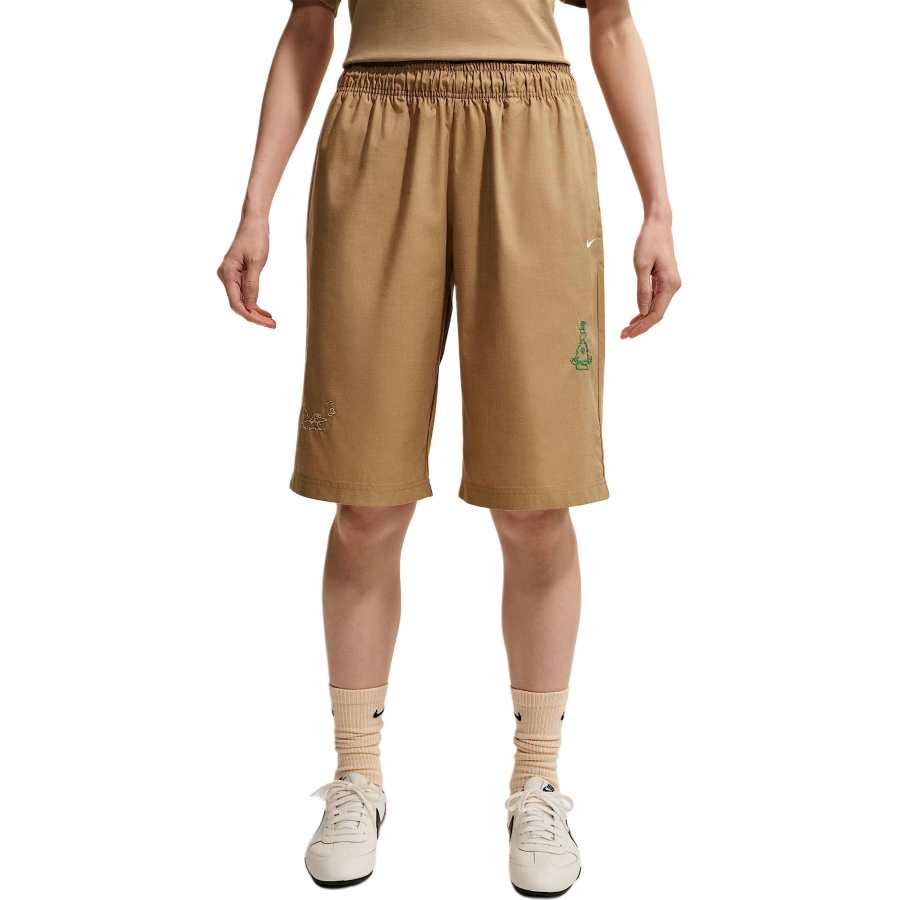 Nike Nike Sportswear Casual Shorts Women's UK Khaki Moderate