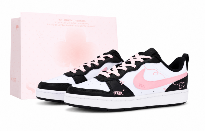 Nike Nike Court Borough Skateboard Shoes Women's Low Top Pink