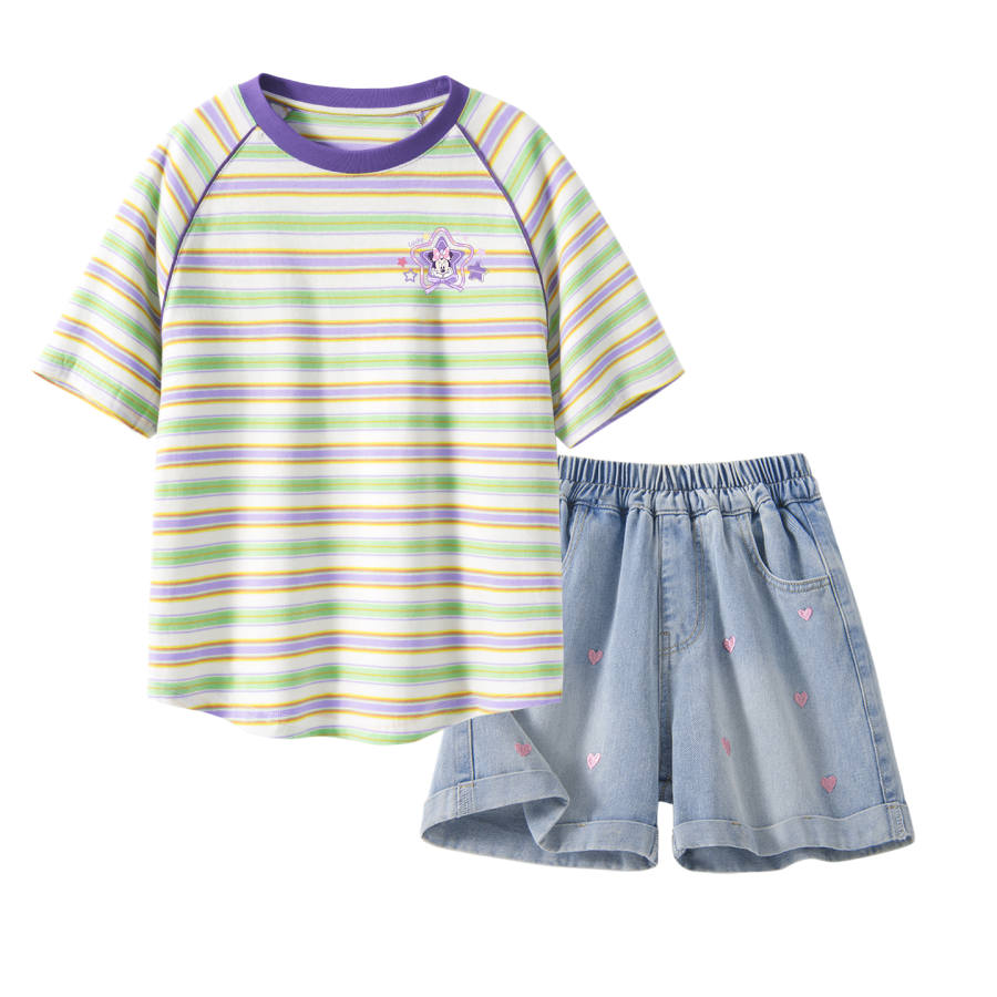 Disney Kids Casual Sportswear Crew Neck Thin Stretch Breathable