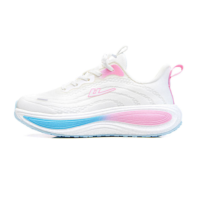 WARRIOR Running Shoes Women's Low Top White Blue Rose Red