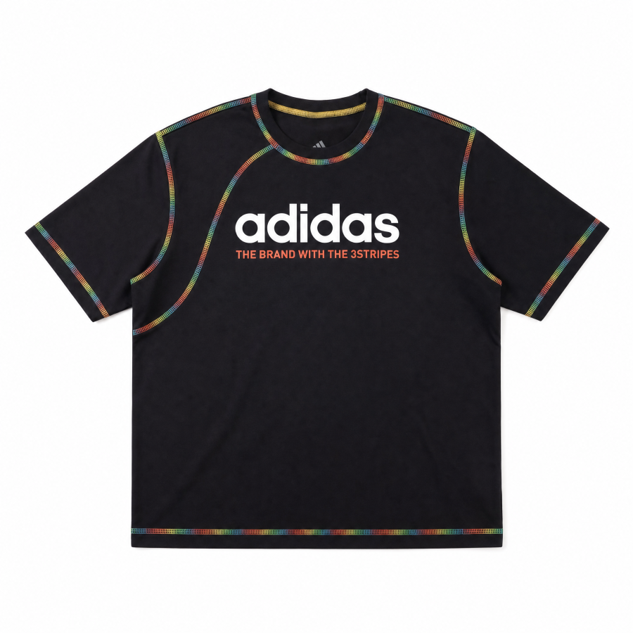 Adidas Adidas Sportswear T Shirts Unisex Black Crew Neck Moderate