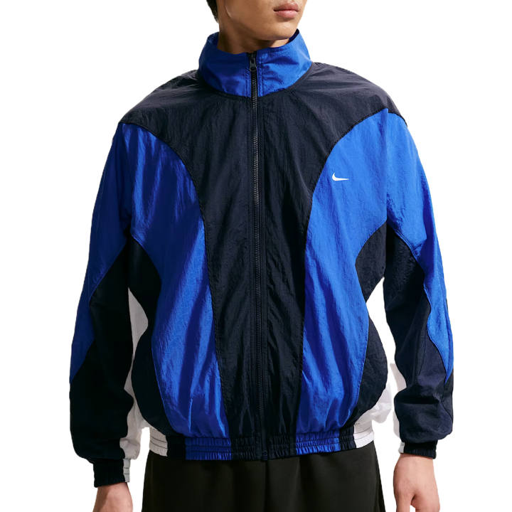 Nike Nike Jackets Men's Obsidian Color/Game Royal Blue/White/White Stand Collar Moderate Other