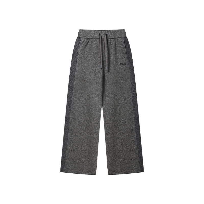 FILA Casual Pants Women's B65 Dark Heather Gray Moderate Wide Leg Pants