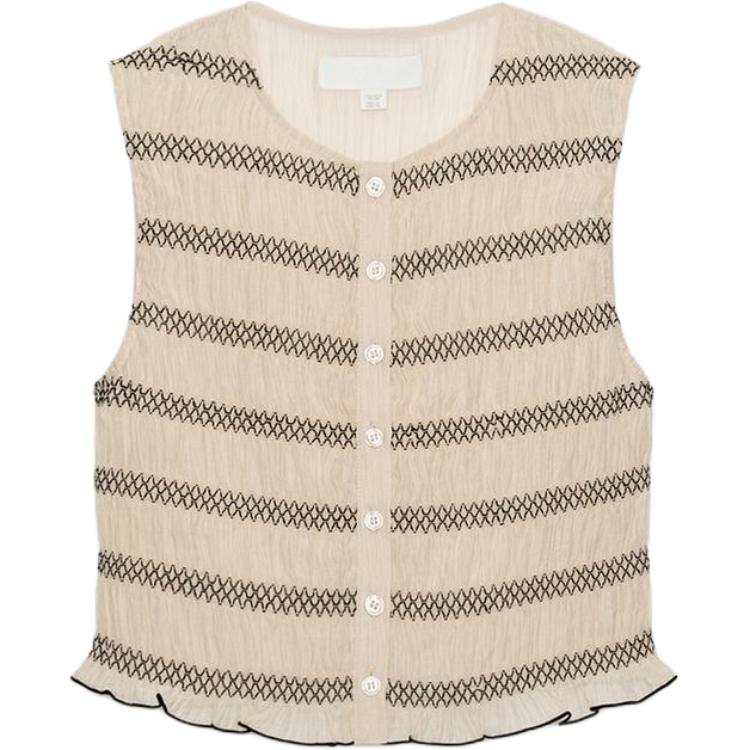 ZARA Tank Tops Women's Sand Other