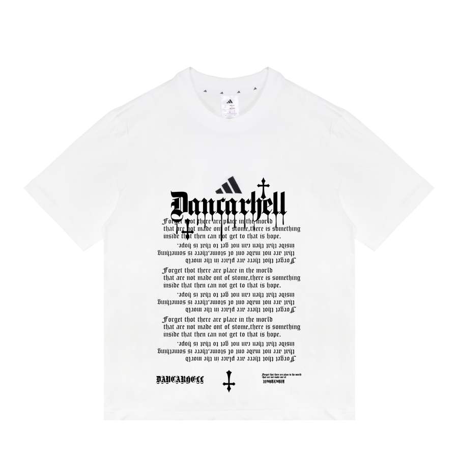 Adidas Adidas T Shirts Unisex White Crew Neck Moderate Straight Fit
