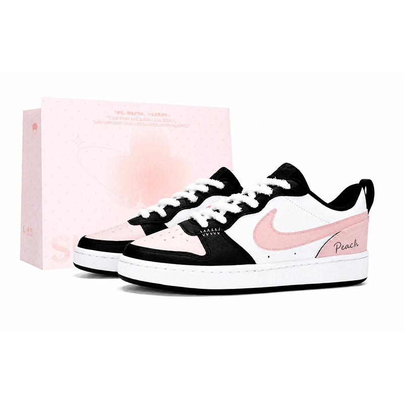 Nike Nike Court Borough Skateboard Shoes Women's Low Top Pink