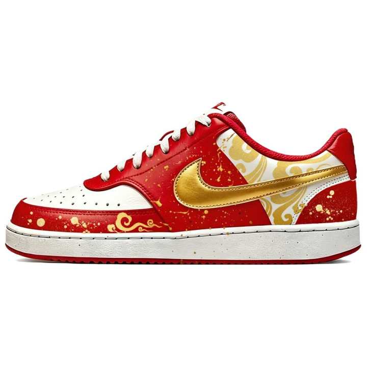 Nike Nike Court Vision Skateboard Shoes Men's Low Top Red
