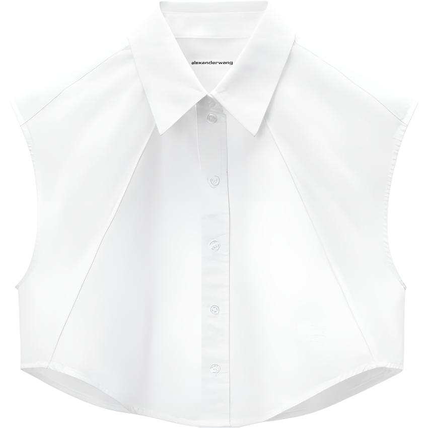Alexander Wang Cropped Sleeveless T-Shirt