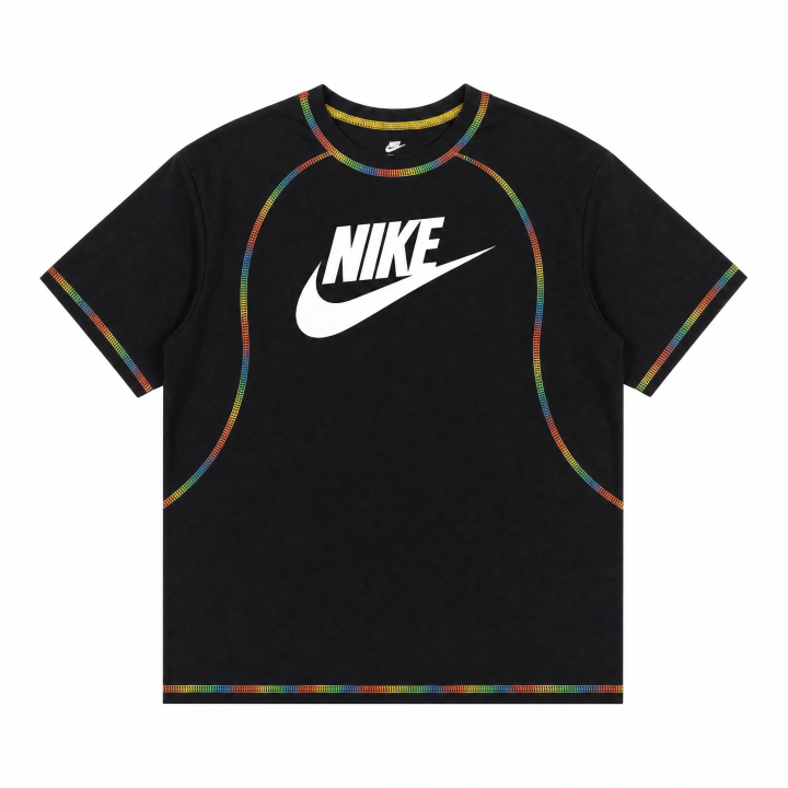 Nike Nike Sportswear T Shirts Unisex Black Crew Neck Thin
