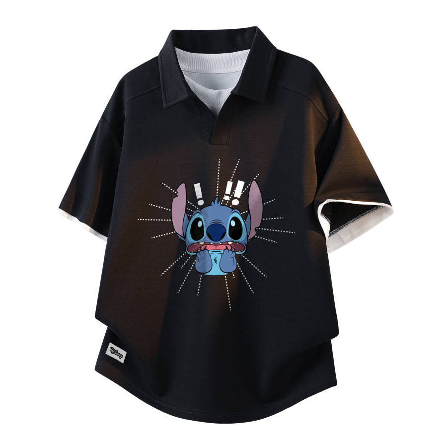 Disney Polo Shirts Unisex Lapel Moderate Straight Fit