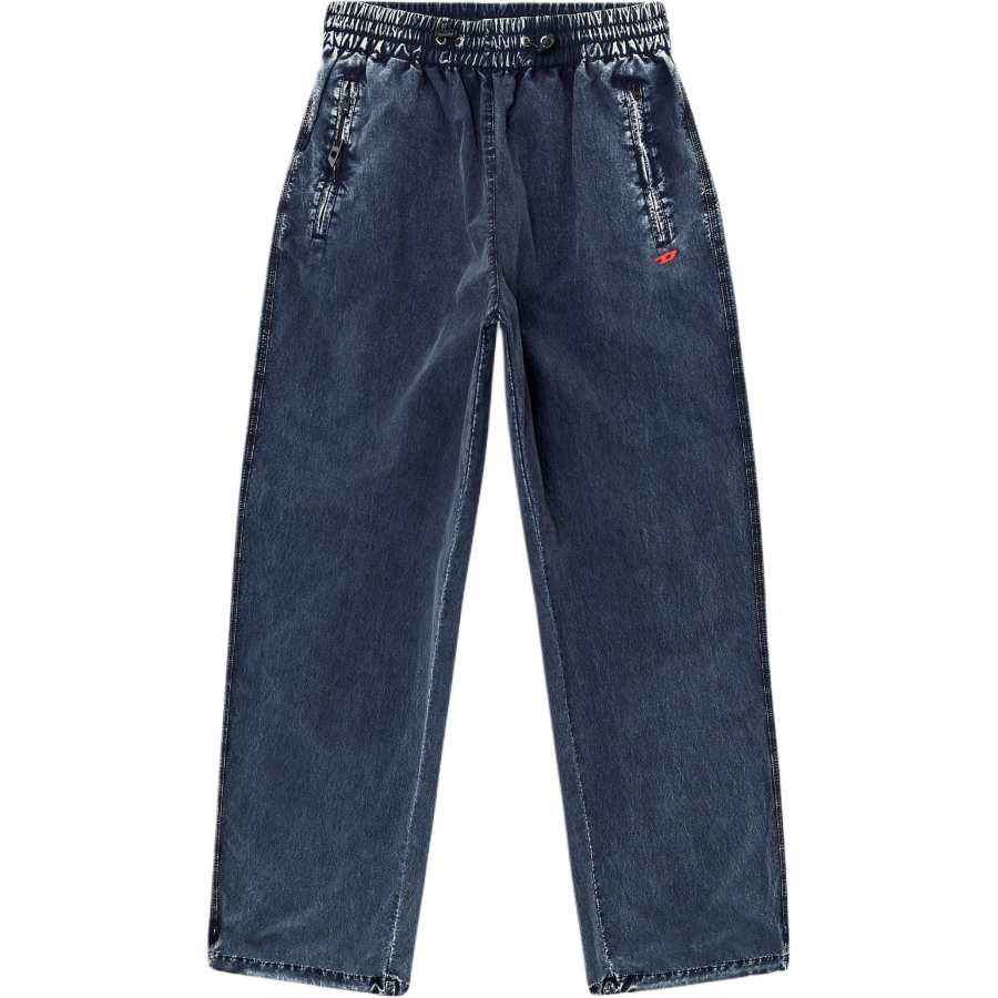 DIESEL Jeans Women's Dark Blue Moderate Straight Fit Pants