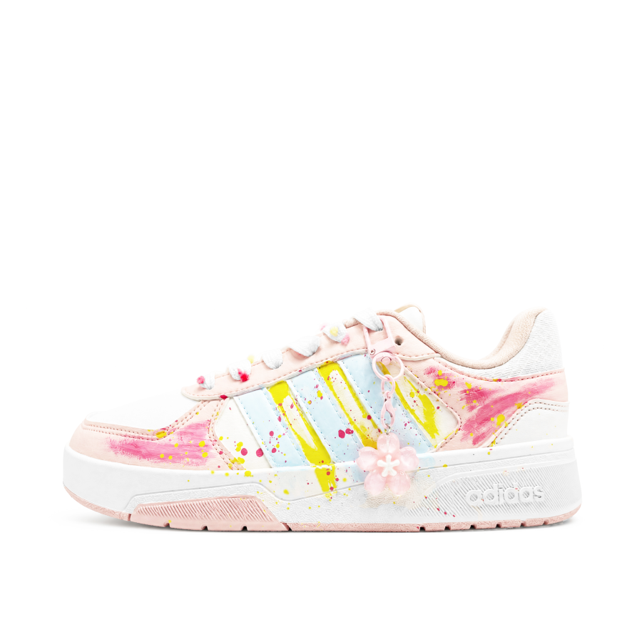 Adidas Adidas COURTBEAT Skateboard Shoes Unisex Low Top Pink White