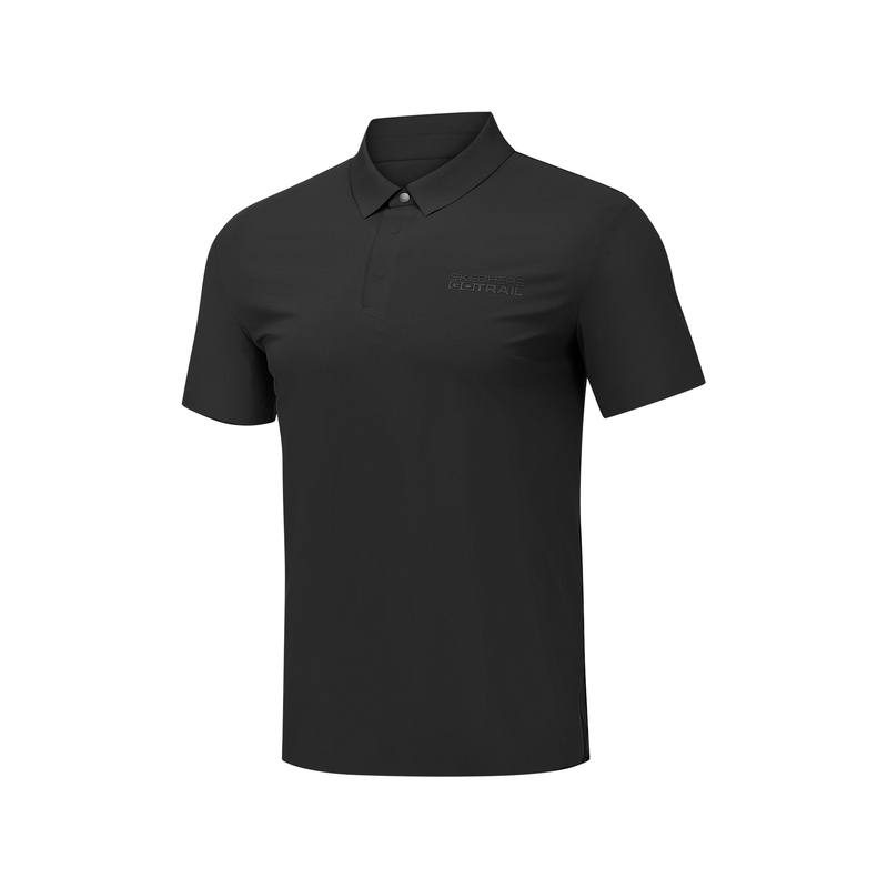 Skechers Polo Shirts Men's Carbon Black 0018 Polo Collar Moderate Straight Fit