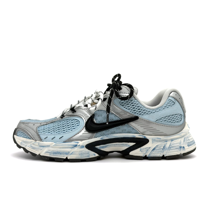 Nike Nike V5 Running Shoes Unisex Low Top Ice Blue Silver Black Color Block